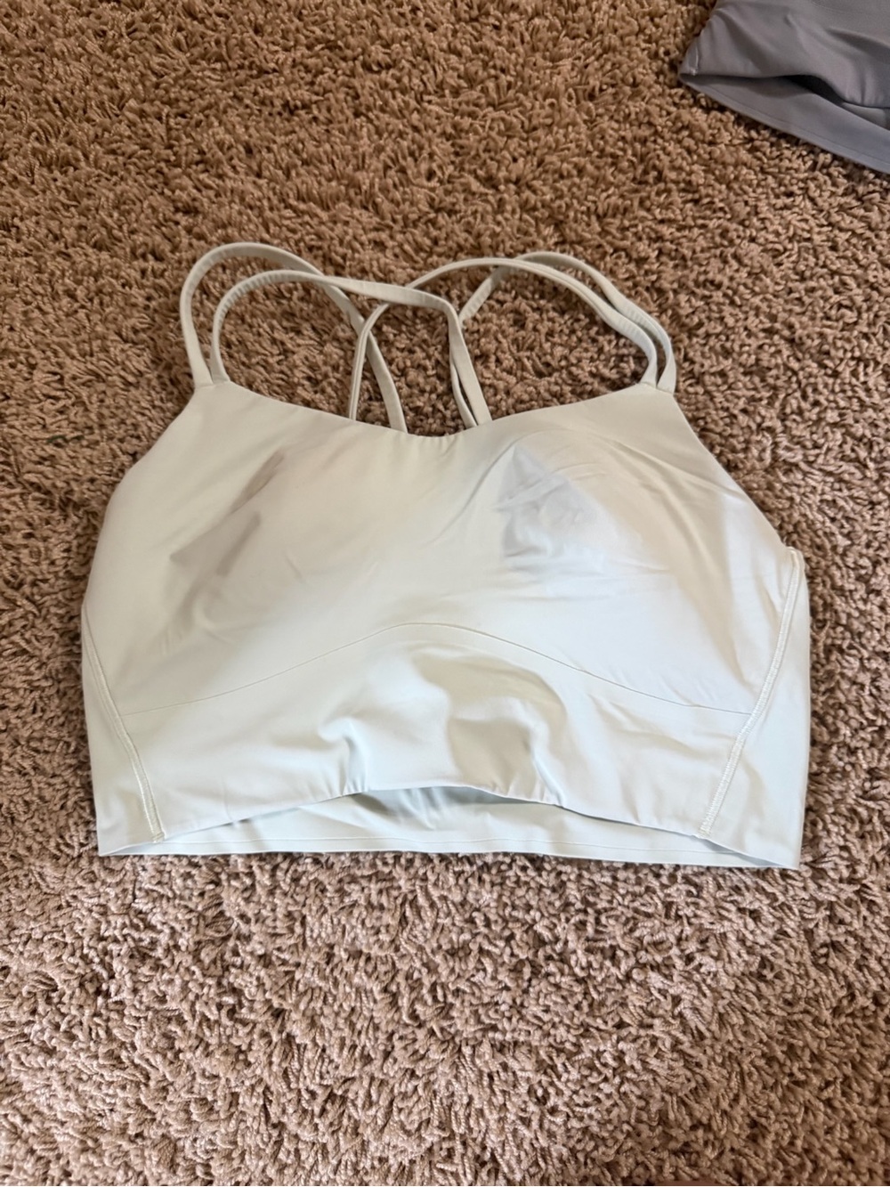lululemon light green sports bra